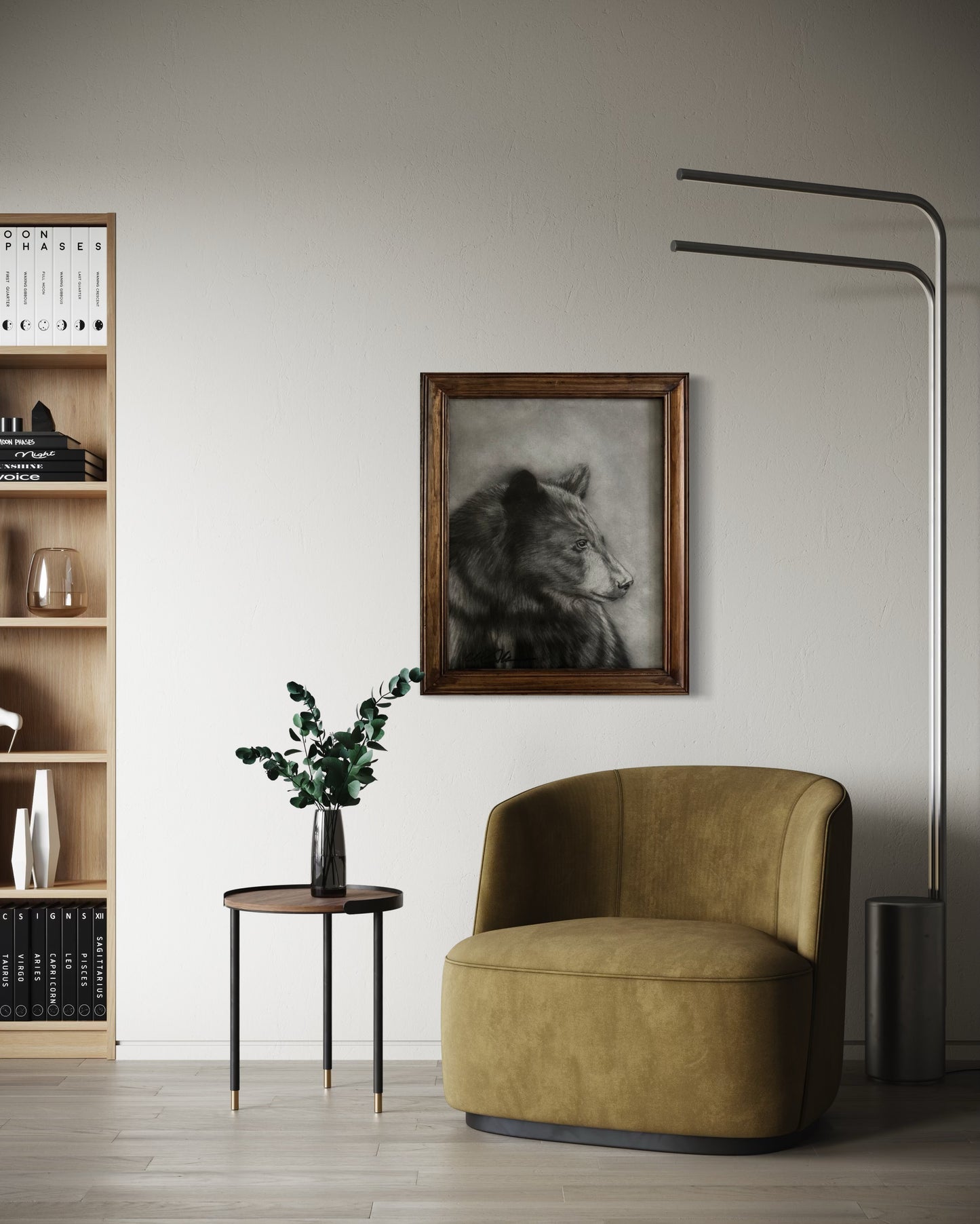 Strength- Original Charcoal Drawing