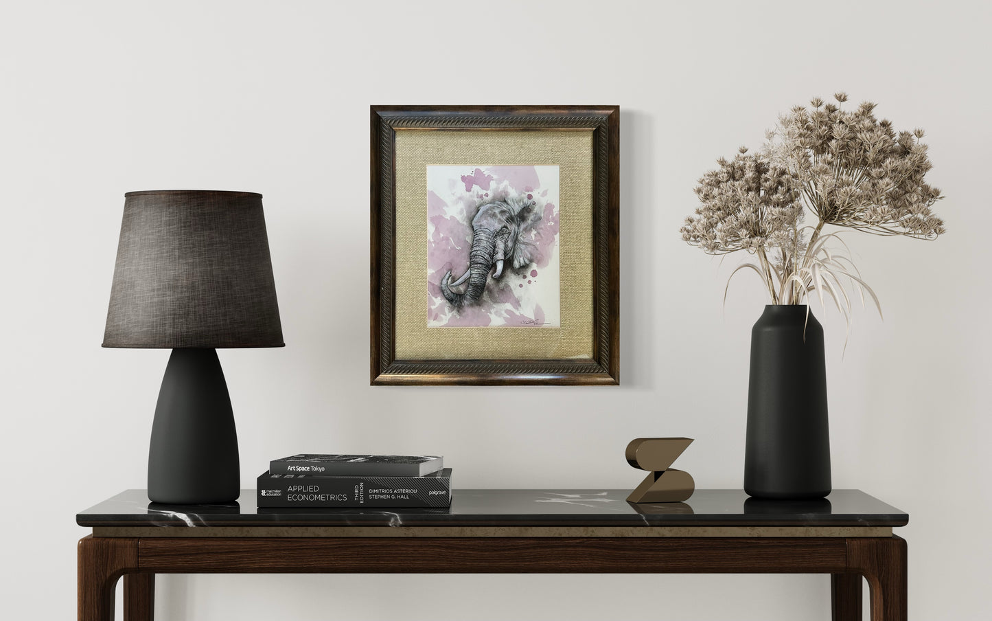 Elephant Majesty- Original Mixed Media Drawing