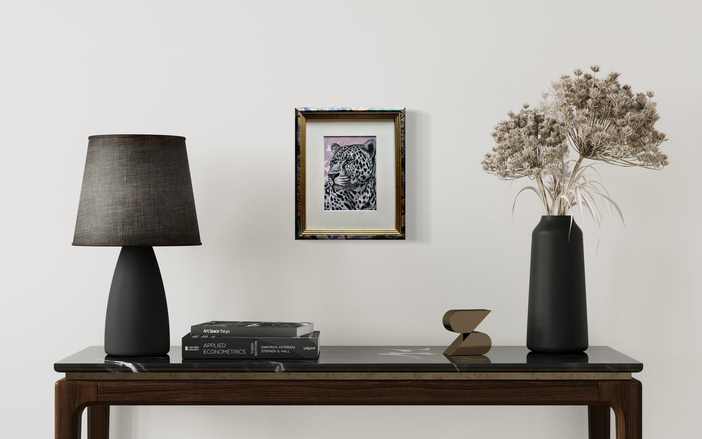 Cheetah Elegance- Original Mixed Media Drawing