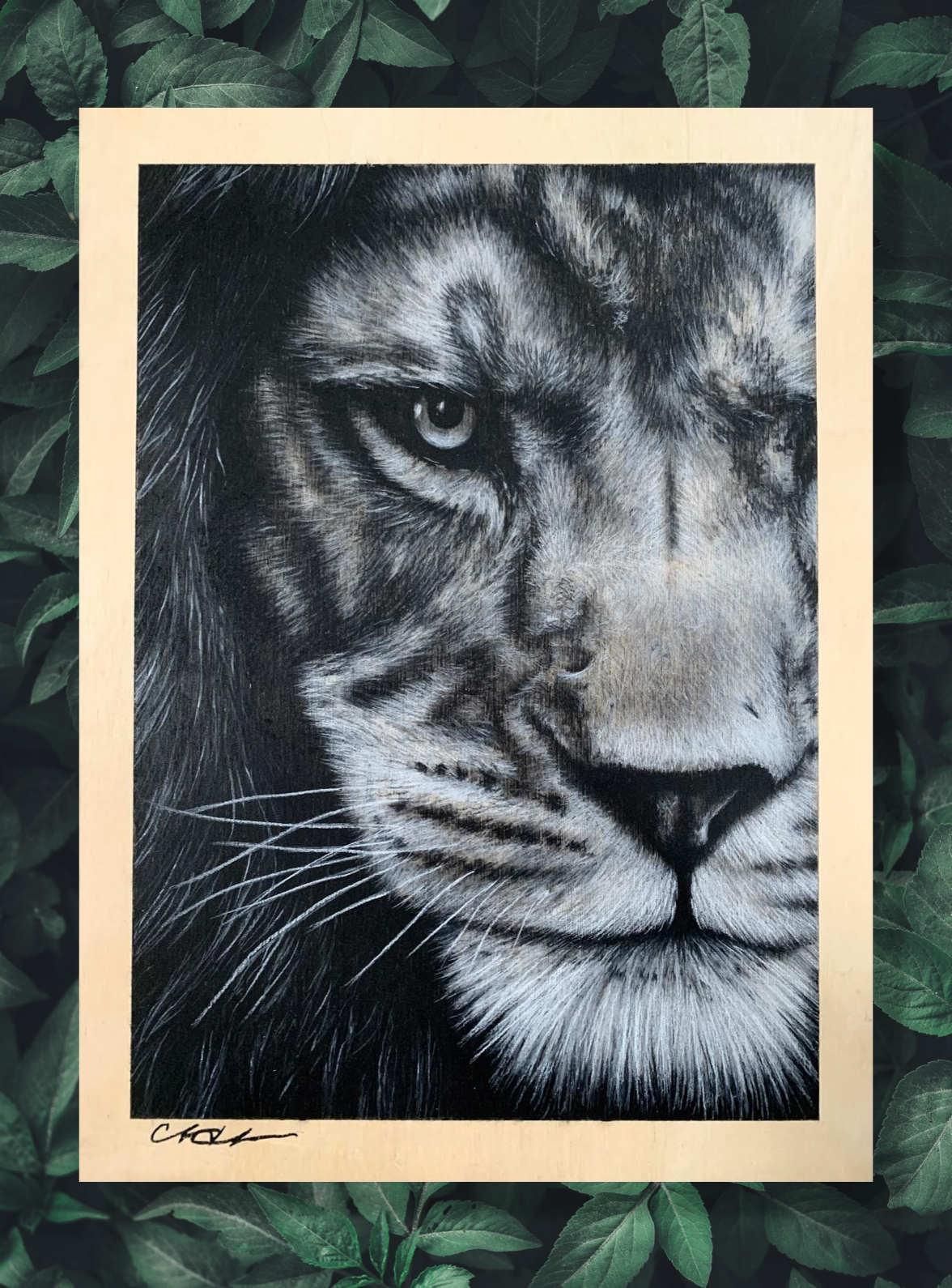 Courage- Original Charcoal Drawing