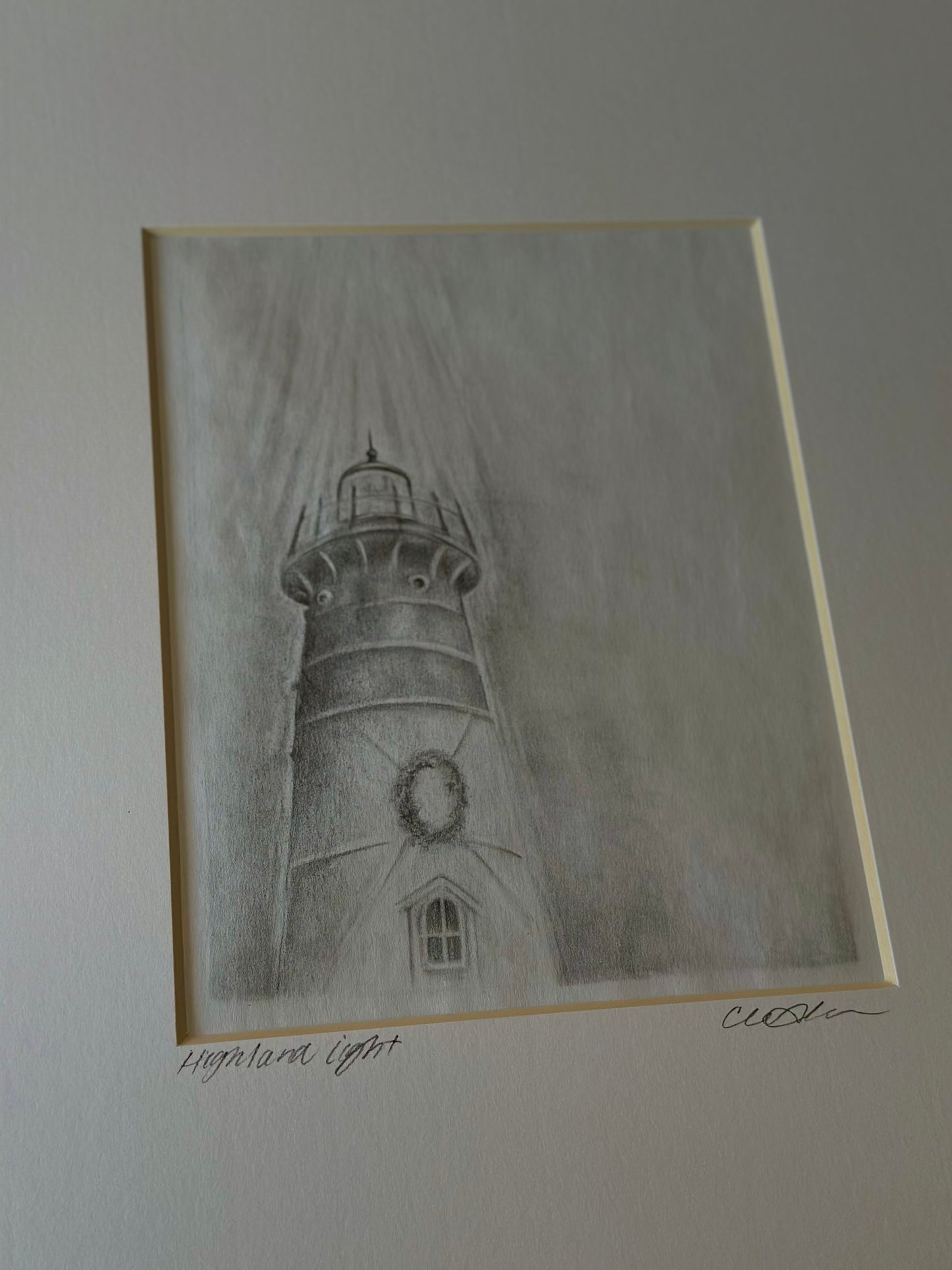 Highland Lighthouse- Original Pencil Drawing