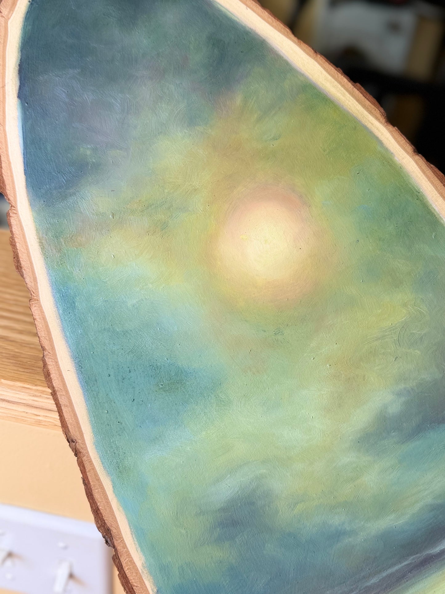 Drift- Original Oil on Wood Painting