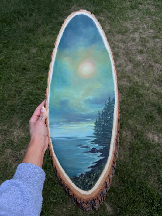 Drift- Original Oil on Wood Painting