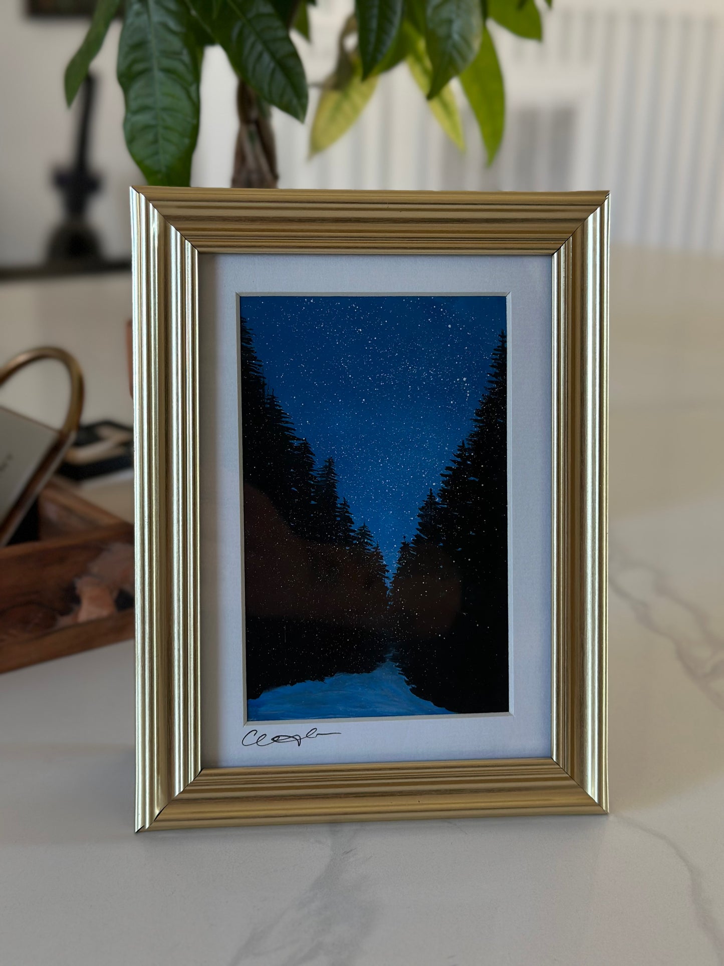 Twilight Snowfall- Original Oil Painted Landscape